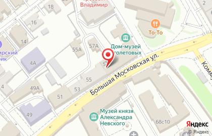 Адвокатский кабинет Сперанского М.М. на Большой Московской улице на карте