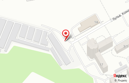 Пункт приема металлолома ГК УралМетПром на бульваре Комарова на карте