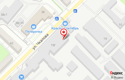 ОАО Красный Октябрь на улице Чкалова на карте