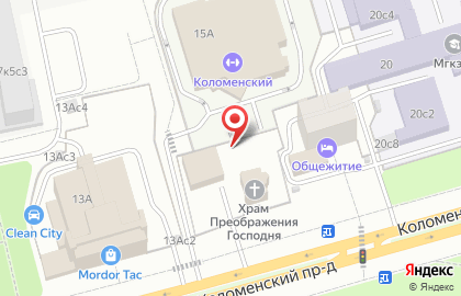 Храм Преображения Господня в Нагатино-Садовниках на карте
