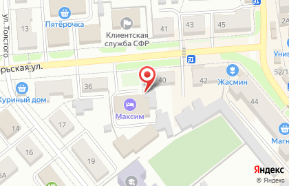 Кафе Maxim на Октябрьской улице на карте