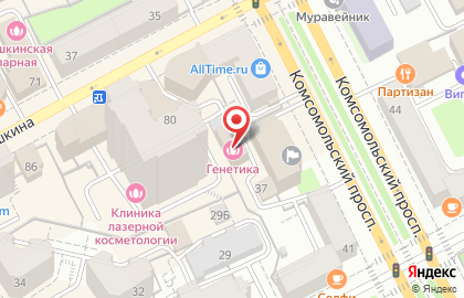 Агентство недвижимости Этажи на Комсомольском проспекте на карте