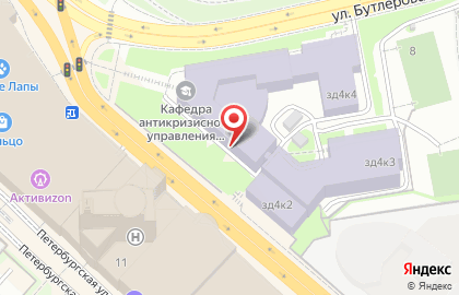 ОАО Банкомат, АКБ Абсолют Банк на улице Бутлерова на карте