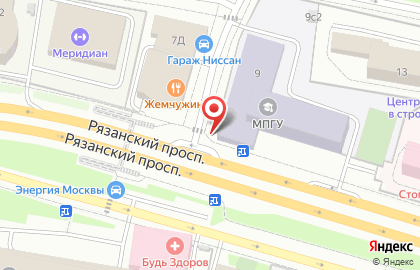 Киоск по продаже печатной продукции, Нижегородский район на Рязанском проспекте на карте