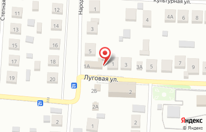 Роза 25 на Луговой улице на карте