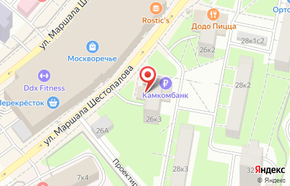 Служба доставки и логистики Сдэк в Москворечье-Сабурово на карте