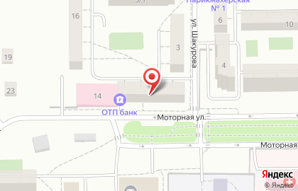 Городская поликлиника №10 на Моторной улице, 14 на карте