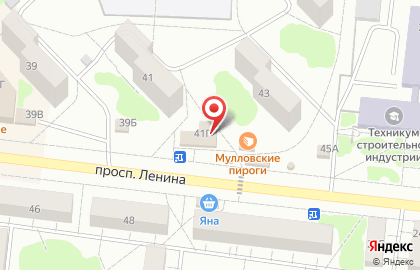 Кафе быстрого питания на проспекте Ленина на карте