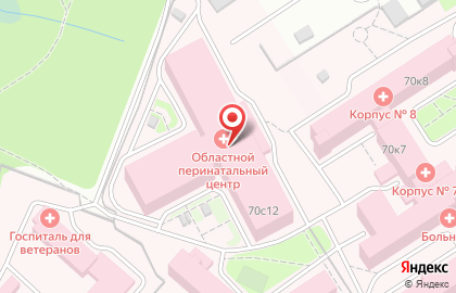 Областной перинатальный центр в Челябинске на карте