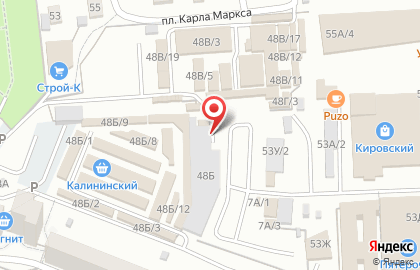 Рынок Астраханский на Калинина на карте