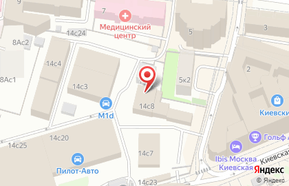 Магазин цветов на Киевской, 14 ст25 на карте