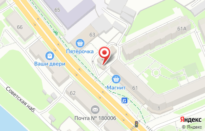 Продуктовый магазин на улице Леона Поземского на карте
