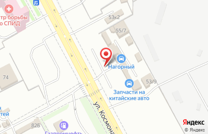Вариант на улице Космонавта Леонова на карте