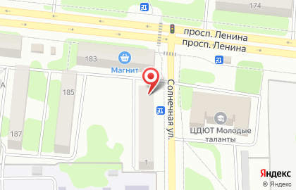 Магазин Веста на Солнечной улице на карте