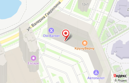 Продовольственный магазин на улице Валерия Гаврилина на карте