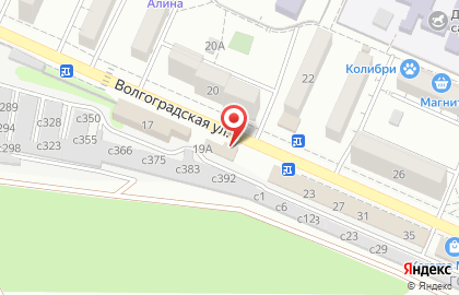 Магазин автозапчастей Фаворит на Волгоградской улице на карте