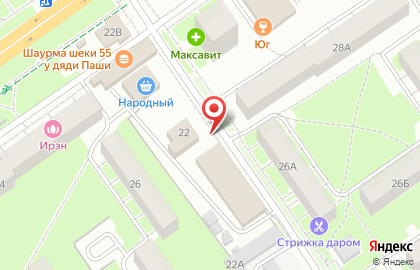 Киоск по продаже молочной продукции в Автозаводском районе на карте