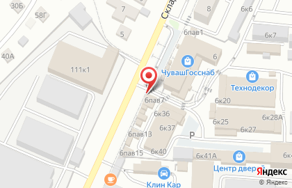 Торговая компания Материк в Складском проезде на карте
