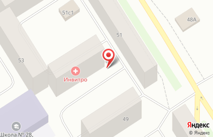 Медицинская компания Инвитро в Центральном районе на карте