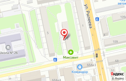 Дом вина на улице Рылеева на карте