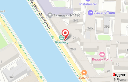 Детский сад Эрмитажный №110 комбинированного вида в Центральном районе на карте