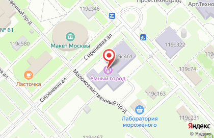 Научно-технический музей Умный город на карте