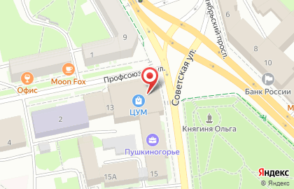 Оптика Яркий мир на Советской улице на карте