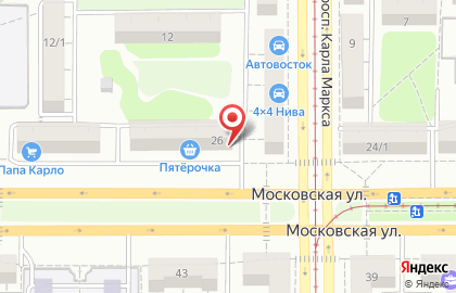Магазин для всей семьи Fix Price на Московской улице на карте