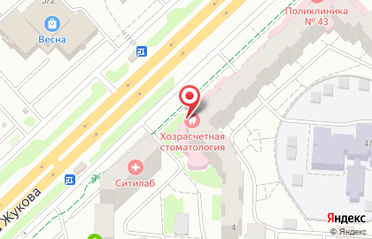 Хозрасчетная стоматологическая поликлиника городского округа город Уфа Республики Башкортостан на карте