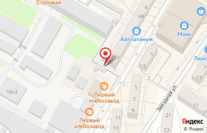 Торговая сеть по продаже хлебобулочных изделий, ОАО Первый Хлебозавод на улице Генерала Галицкого на карте
