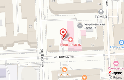 Медико-санитарная часть Главное управление МВД России по Челябинской области на карте
