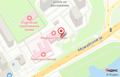 Сервисная служба 1й выездной шиномонтаж на Можайском шоссе на карте