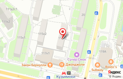 Транспортная компания ПЭК на Волгоградском проспекте, 117 к 2 на карте