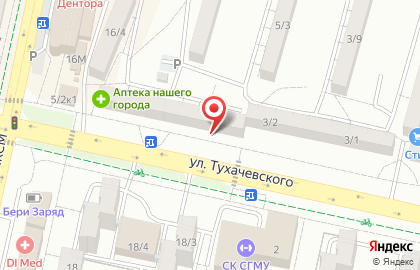 Салон красоты Красивые люди на улице Тухачевского на карте