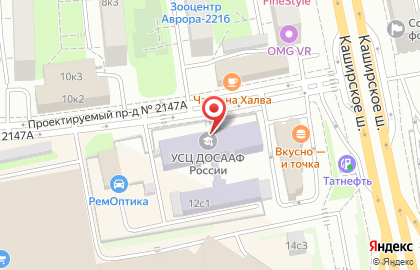 Московский социально-экономический институт в Нагатино-Садовниках на карте