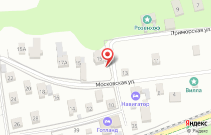 Навигатор на Московской на карте