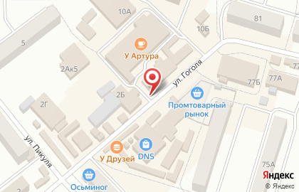 Магазин разливного пива Fish & beer на улице Гоголя на карте
