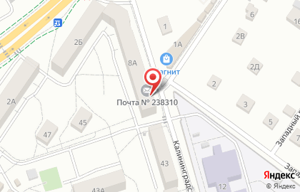 Почта Банк в Калининграде на карте
