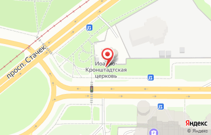 Церковь Святого Праведного Иоанна Кронштадтского на Кронштадтской улице на карте