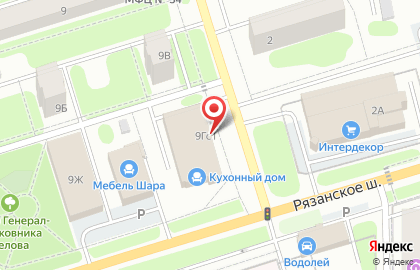Салон-магазин Мебель по карману на Рязанском шоссе на карте