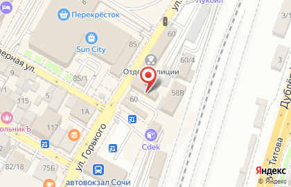 Национальная служба доставки (НСД) на улице Горького на карте
