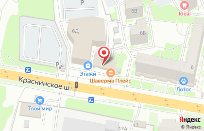 Супермаркет Магнит в Смоленске на карте