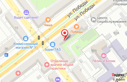 Магазин газовой, кухонной и встраиваемой техники Super газ в Советском районе на карте