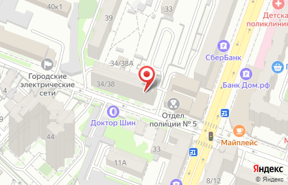 Ателье Белошвейка в Октябрьском районе на карте