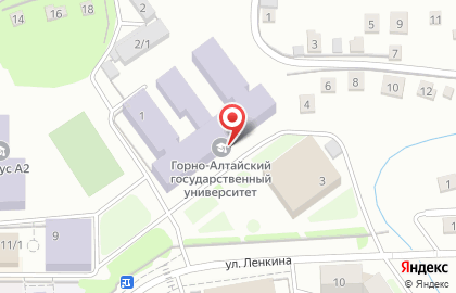 Горно-Алтайский государственный университет в Горно-Алтайске на карте