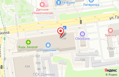 ОАО Банкомат, АКБ Росбанк на улице Губкина на карте