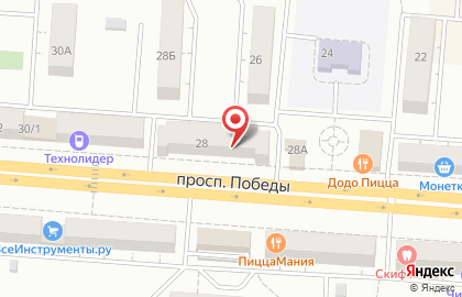 Банкомат АК Барс Банк, Уральский филиал на проспекте Победы в Копейске на карте