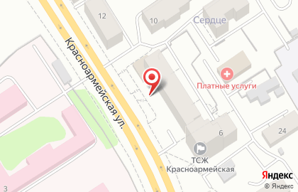 Фирма СВТ-Сервис на Красноармейской улице на карте