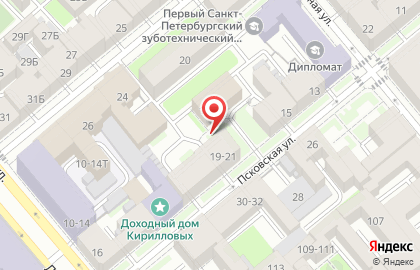 Продуктовый магазин в Санкт-Петербурге на карте