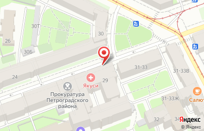 Общежитие Муравей СПБ в Петроградском районе на карте
